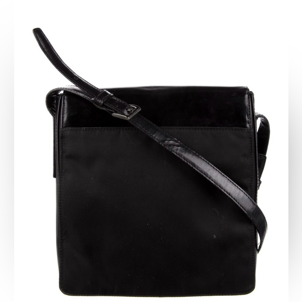 Prada Spazzolato-Trimmed Tessuto Messenger Bag - Picture 4 of 7